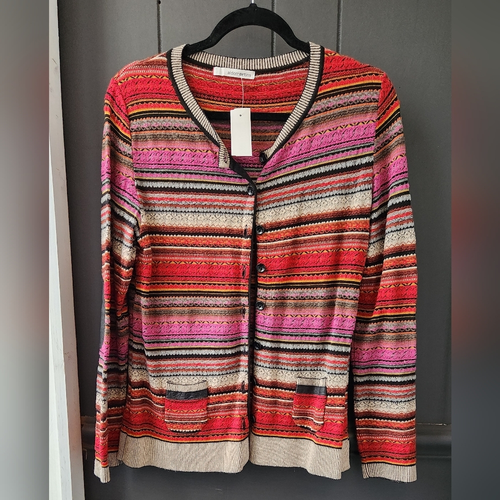 Aldomartins Stripe Cardigan